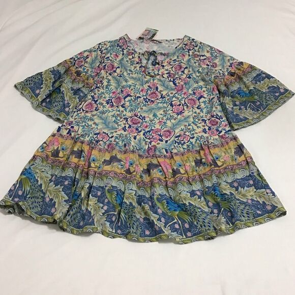 Ethan n Joy Mini Dress The Palm Beach Collection Floral Mini New Size Medium - Picture 9 of 13